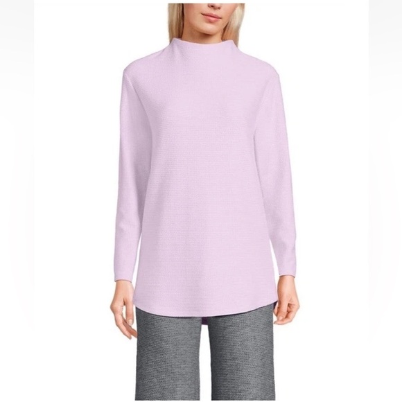 Lands' End Tops - Lands' End Cable Ottoman Relaxed Long Sleeve Funnel Neck Tunic Size XL (1566)